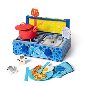 Melissa & Doug Blues Clues & You Ensemble de jeu de cuisine en bois | Jeux dimitation |super cadeau pour garçon ou fille