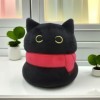 aluro Peluche Chat Noir, Chat Noir en Peluche | Chats en Peluche Noirs de Dessin animé Mignon créatif de 22 cm,Animaux en Pel