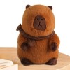 Peluche Capybara en peluche, peluche Capybara,Capybara en peluche mignon portant une écharpe | Coussin en peluche Animal pelu