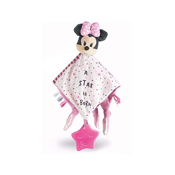 Clementoni- Minnie Disney Baby Doudou et Peluches d’éveil et de Premier âge-100% Lavable en Machine, 0 Mois et Plus, 17344, M