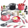 Cuisine Jouet Set Enfants Jouer Rôle Prétendant Batterie de Cuisine Ustensiles de Cuisine Poêle Kit Accessoires de Cuisine Cu