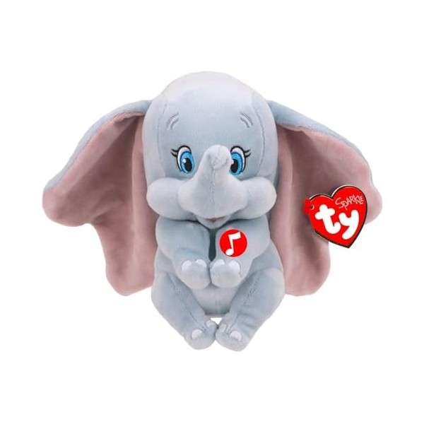 Ty - Disney - Peluche Musicale Dumbo LEléphant 15 cm, TY41095