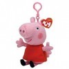TY 46131 Peppa Pig Porte-clés Rose/Rouge