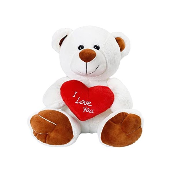 Supatmul Ours en Peluche avec Cœur, Je taime Ours en Peluche avec Cœur I Love You, Ours en Saint-Valentin Cadeaux pour sa 