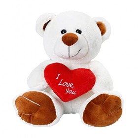 Supatmul Ours en Peluche avec Cœur, Je taime Ours en Peluche avec Cœur I Love You, Ours en Saint-Valentin Cadeaux pour sa 