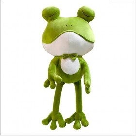 LAARNT 38cm Grenouille Vert en Peluche Mignon，Poupée en Grenouille Vert，Oreiller en Peluche，Cadeaux pour Filles garçon Enfant
