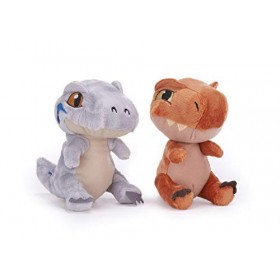 Posh Paws-Une Peluche Jurassic World de 18 cm – Veuillez Noter : Un vélo T-Rex ou Bleu Layette Sera sélectionné au Hasard et 