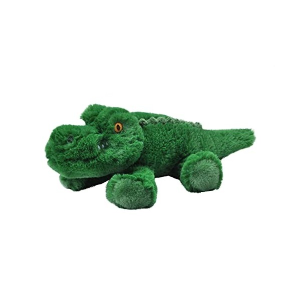 Wild Republic Ecokins Mini Alligator, Animal en Peluche 20 cm, Jouets Écologiques, Cadeaux pour Bébés, Fabrication Artisanale