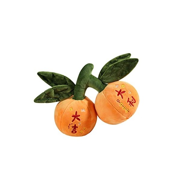 perfk Mignon en Peluche Mandarine Jouets Enfants Cadeaux danniversaire Fruits Simulation Poupée en Peluche Douce pour Salon 