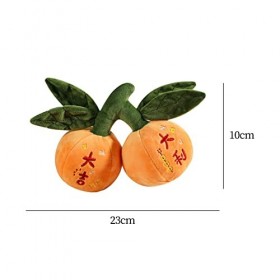 perfk Mignon en Peluche Mandarine Jouets Enfants Cadeaux danniversaire Fruits Simulation Poupée en Peluche Douce pour Salon 