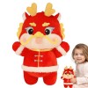 Frifer Peluche Dragon du Nouvel an - Jouets en Peluche du Zodiaque - Peluche Dragon du Zodiaque Chinois 2024, Animaux en Pelu