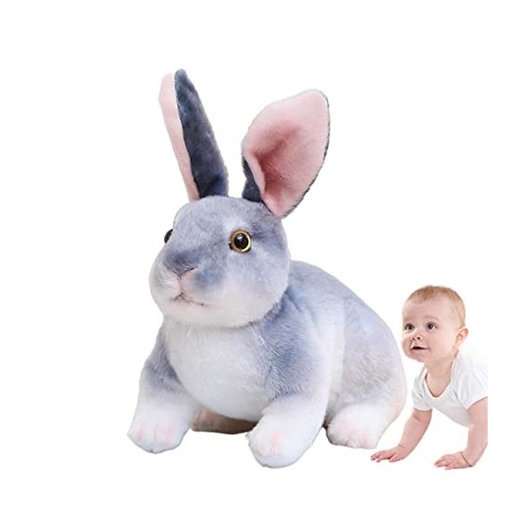 Holdes Lapin en Peluche, Petit Lapin en Peluche Assis et Debout, Animaux en Peluche du Monde de la Nature pour Les faveurs de