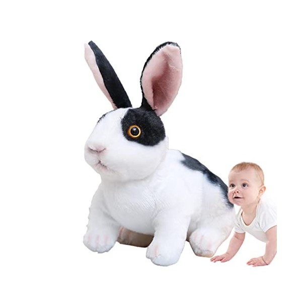 Holdes Lapin en Peluche, Petit Lapin en Peluche Assis et Debout, Animaux en Peluche du Monde de la Nature pour Les faveurs de