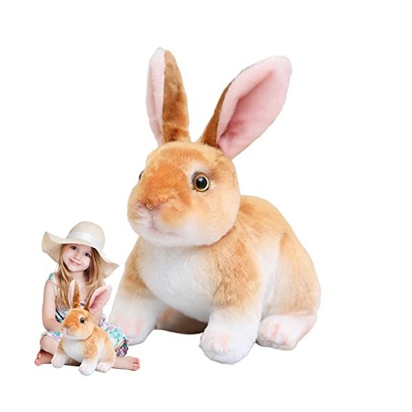 Holdes Lapin en Peluche, Petit Lapin en Peluche Assis et Debout, Animaux en Peluche du Monde de la Nature pour Les faveurs de