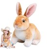 Holdes Lapin en Peluche, Petit Lapin en Peluche Assis et Debout, Animaux en Peluche du Monde de la Nature pour Les faveurs de