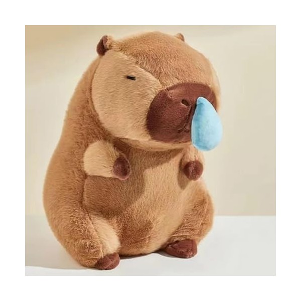 TROONZ Peluche Capybara - Peluches Capybara Douces Oreiller d’Animaux en Peluche Mignons,Poupée Animale de Dessin animé exqui