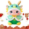 Goowafur Mascotte en Peluche de l’année du Dragon 2024,Dragon en Peluche Doux et Confortable - Décor de Dragon Durable pour L