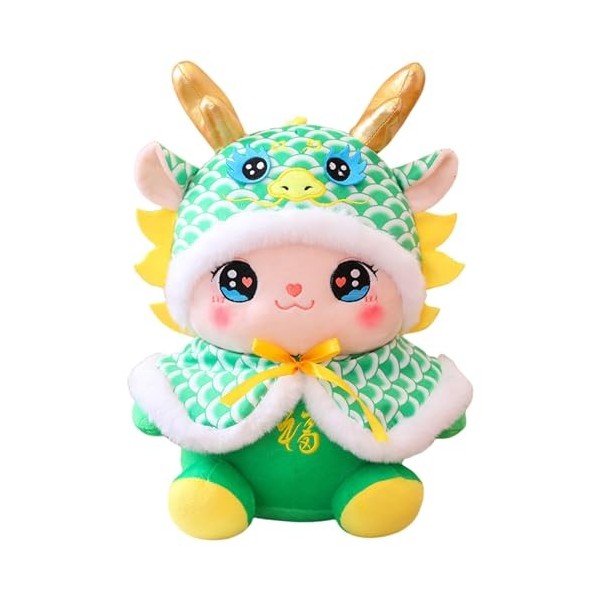 Goowafur Mascotte en Peluche de l’année du Dragon 2024,Dragon en Peluche Doux et Confortable - Décor de Dragon Durable pour L