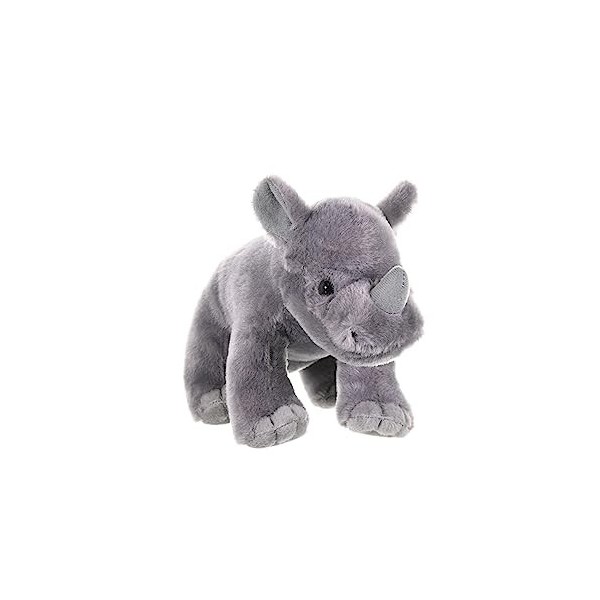 Wild Republic Cuddlekins Mini Bébé Rhinocéros, Animal en Peluche, 20 cm, Cadeau pour Bébés, Peluche Écologique, Rembourrage F
