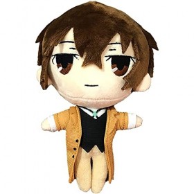 Bungo Stray Dogs Oreiller en peluche avec personnages Dazai Osamu Anime Dessin animé mignon Oreiller en peluche douce pour le