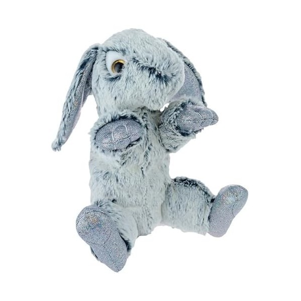 Peluche Lapin Brillant -Blanc-15 cm