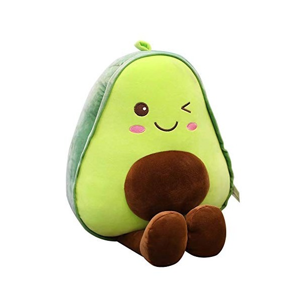 BYNYXI Avocat Jouet en Peluche, 30cm Poupée en Peluche De Adorable 3D Fruit Avocat Kawaii Animaux en Peluche Doux Oreiller Ca