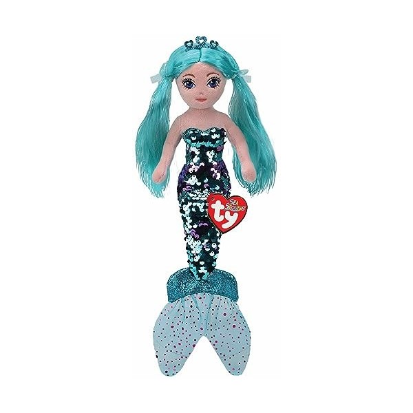 Ty Toys TY 2107 TY Aqua Sirène à Paillettes Bleu Taille Standard