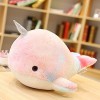 28cm-45cm Mignon Narval Coloré Jouets en Peluche Baleine Licorne Poisson Poupée Doux Animaux Oreiller Coussin Confortable Déc