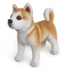 Katutude Chien en Peluche Simulation danimaux Peluche Chien Realiste Akita Animal en Peluche Poupée en Peluche Doux Jouets e
