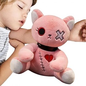 Peluche Lapin Fou | Crazy Creepy Goth Animal Oreiller | Doux câlin Adorable Lapin en Peluche, épouvantable Pâques en Peluche 