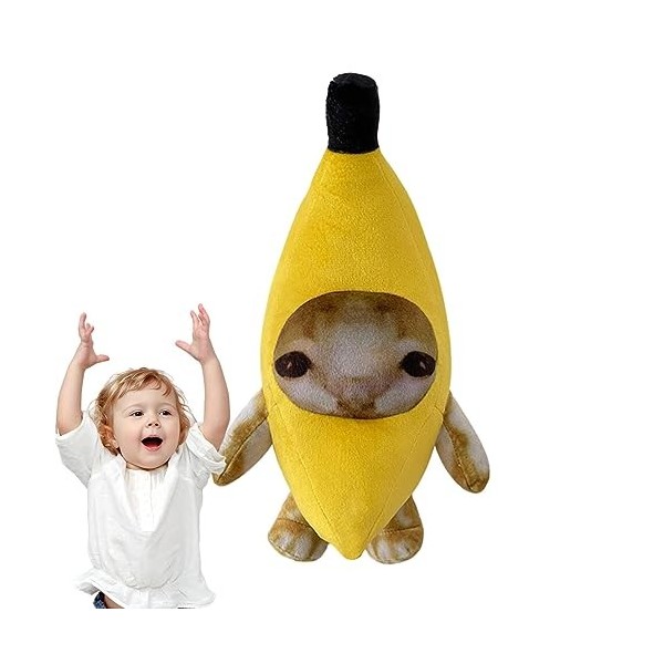 Peluche De Chat Banane Mignonne, Peluche De Chat Banane Drôle, Jouet Danimaux En Peluche De Banane, Jouet En Peluche De Chat