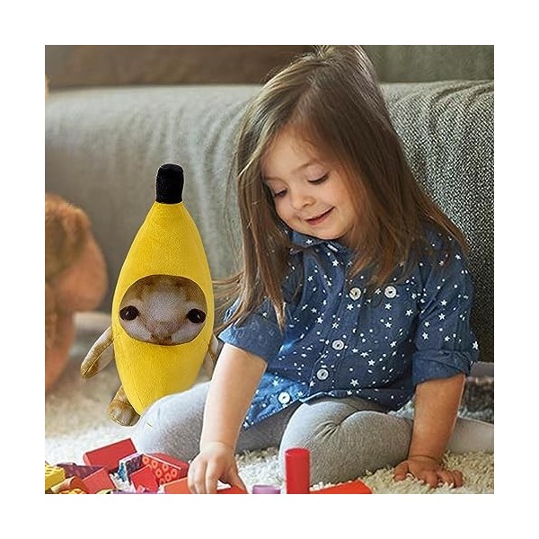 Peluche De Chat Banane Mignonne, Peluche De Chat Banane Drôle, Jouet Danimaux En Peluche De Banane, Jouet En Peluche De Chat