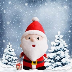 MAGICLULU Jouet De Noël Peluche Père Noël Peluche Figure De Père Noël De Noël Poupée Figure du Père Noël Petite Poupée en Pel