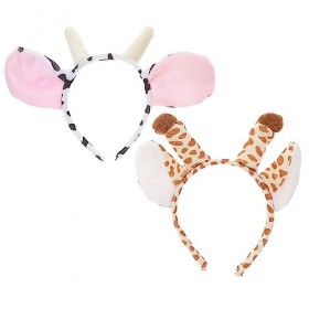 Minkissy Lot de 2 serre-têtes de Noël en forme de girafe