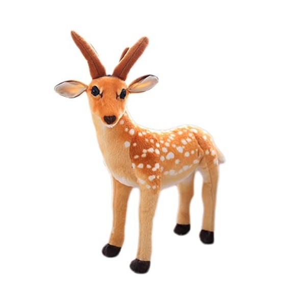 LICHENGTAI Cerf en Peluche, Peluche Cerf Geant Mignonne en Peluche Cerf Jouets en Peluche Poupées Animal en Peluche Oreiller 
