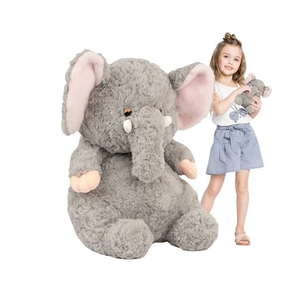 MISOYER Animaux en Peluche d’éléphant, Peluche Pingouin en Peluche Mignonne de 9 Pouces, Peluche déléphant Confortable, Joue