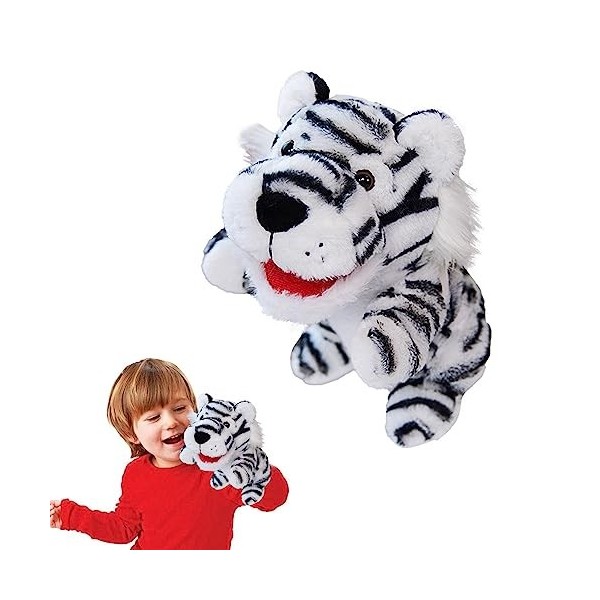 Marionnettes à Main pour Adultes - Jouet en Peluche Animal Mignon et Doux,Marionnettes en Peluche à Bouche Mobile pour Faire 