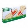 BRIO World - 33344 - Aiguillages Mécaniques 144 mm - Accessoire pour circuit de train en bois - Action de jeu sans pile - Jou