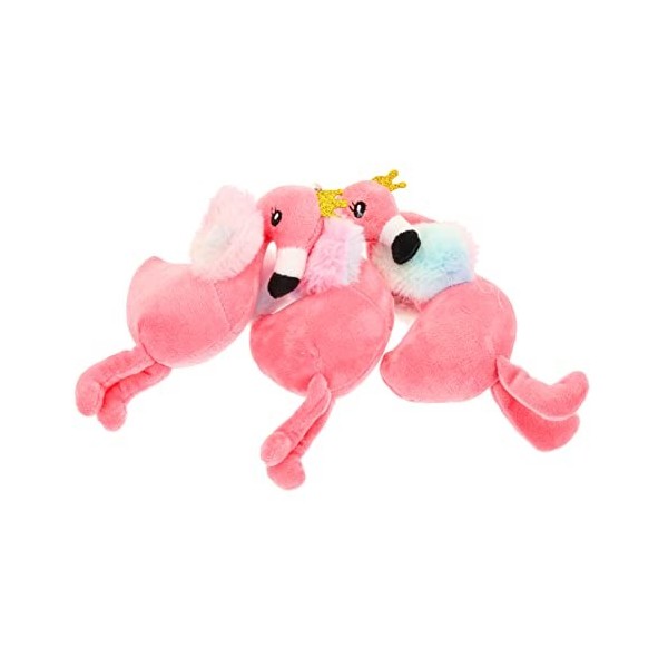 Vaguelly 3 Pièces Flamant Pendentif Animal Pendentif Porte-Clés Peluches Flamant Jouet Animaux En Peluche Pour Les Adolescent