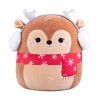 Vesone Jouets en Peluche de cerf - Peluches d’Oreiller de Renne | Poupée en Peluche de cerf de noël Douce et Portable, Renne 