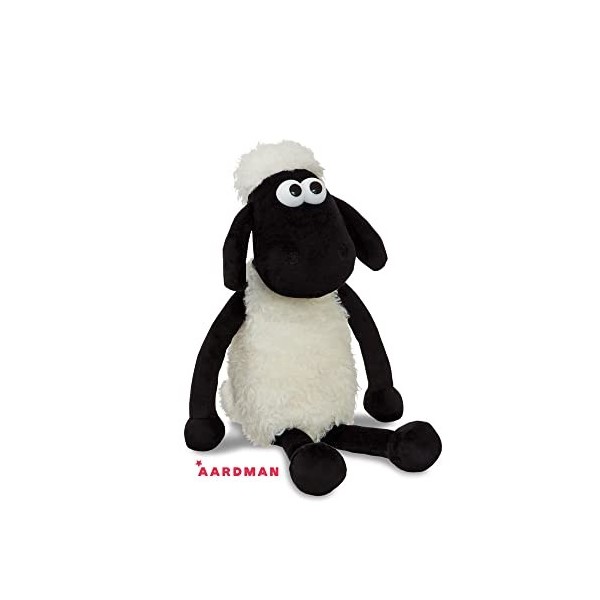 Shaun the Sheep 61173 8-inch Plush Cuddly Toy, Black and White, 8in, Suitable for Adults and Kids