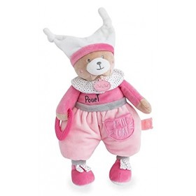 Baby Nat - Peluche Ours - Peluche Activités deveil - Rose - Idée Cadeau Fille - Brioche - BN0343