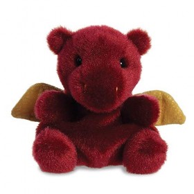 Aurora World Aurora, 33535, Palm Pals Aidan Le Dragon, 13 cm, Peluche, Marron