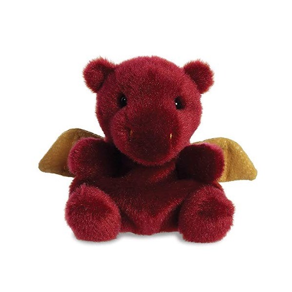 Aurora World Aurora, 33535, Palm Pals Aidan Le Dragon, 13 cm, Peluche, Marron