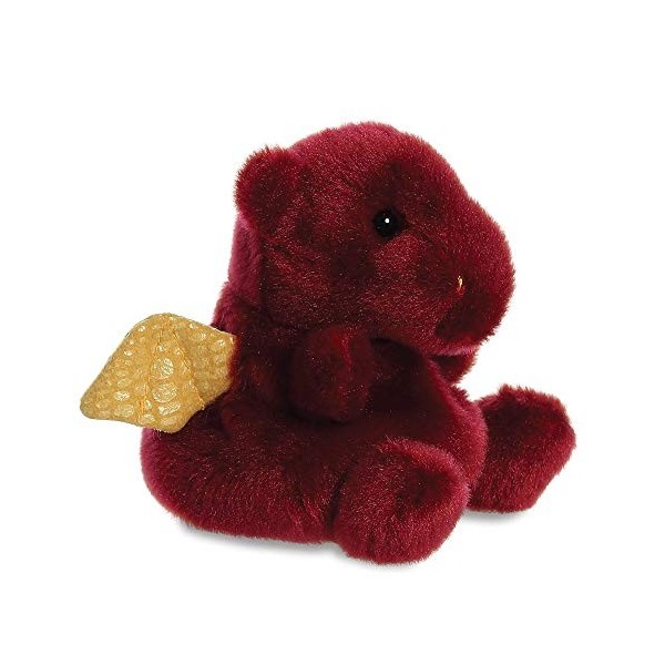 Aurora World Aurora, 33535, Palm Pals Aidan Le Dragon, 13 cm, Peluche, Marron