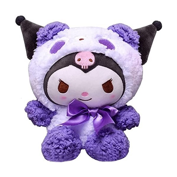 LIGLED Cute Anime Kuromi Poupées en peluche Kawaii Sanrio Série My Melody Jouet en peluche cannelle pour enfants fans A 