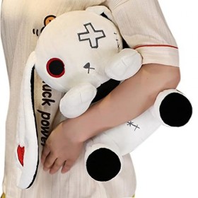 Jouet en Peluche Lapin dhalloween | Lapin en Peluche Dark Rebirth Lapin en Peluche dhalloween | Gothique Animal en Peluche 