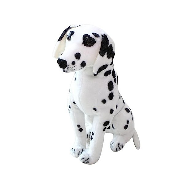 Peluche en Forme de Chien Réaliste, Chien en Peluche Mignon Simulation Animaux en Peluche Doux Chiot Jouets en Peluche Oreill