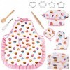 Comius Sharp Enfants Chef Set 13 pièces Jeu de Rôle avec Costume Habiller et Accessoires,Enfants Jouer Jeu, Cadeau Parfait po