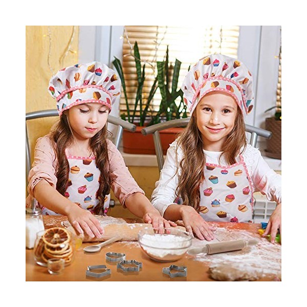 Comius Sharp Enfants Chef Set 13 pièces Jeu de Rôle avec Costume Habiller et Accessoires,Enfants Jouer Jeu, Cadeau Parfait po